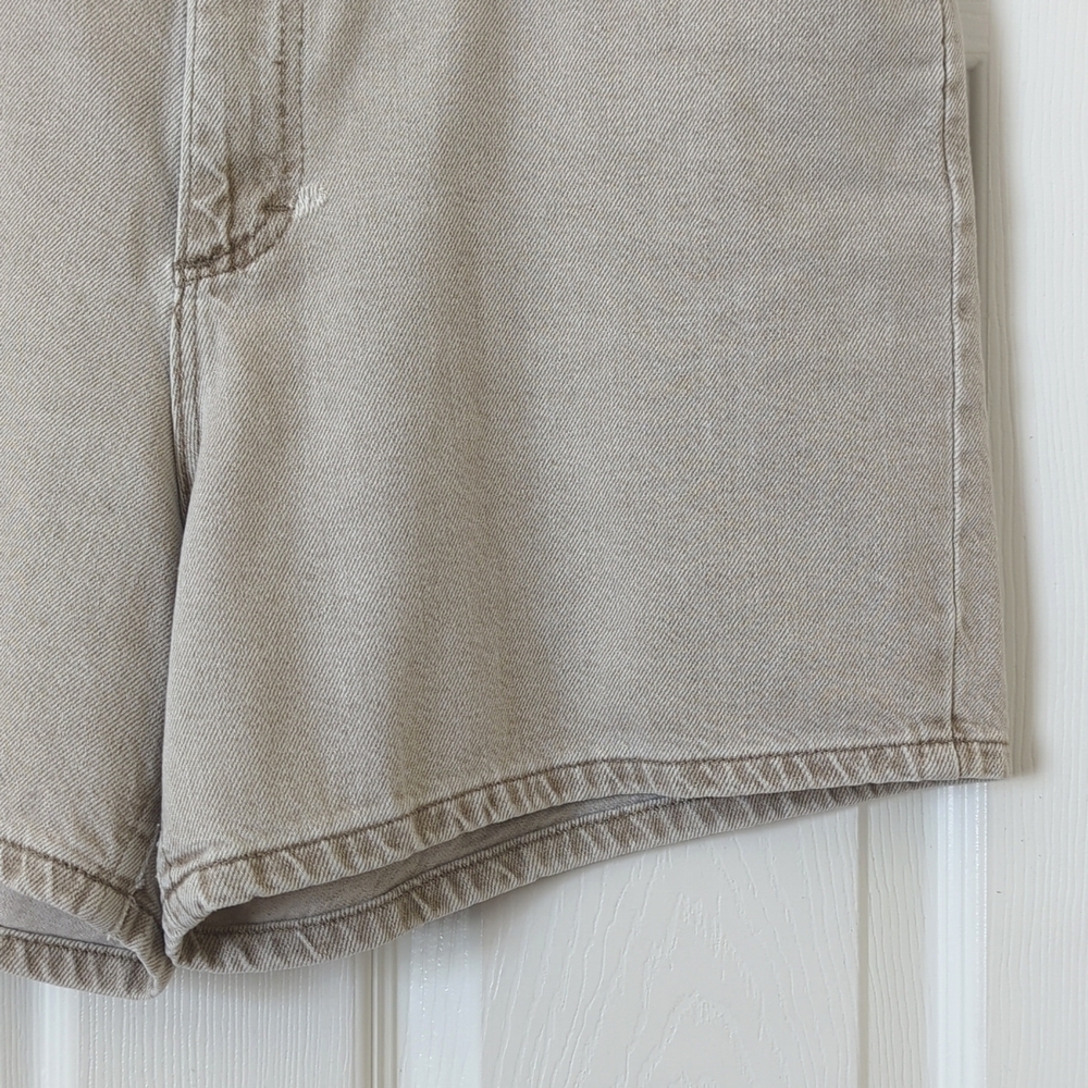 Riders 90's Vintage Classic High Waisted Relaxed Fit Denim Jean Shorts Beige 34 - Picture 10 of 13